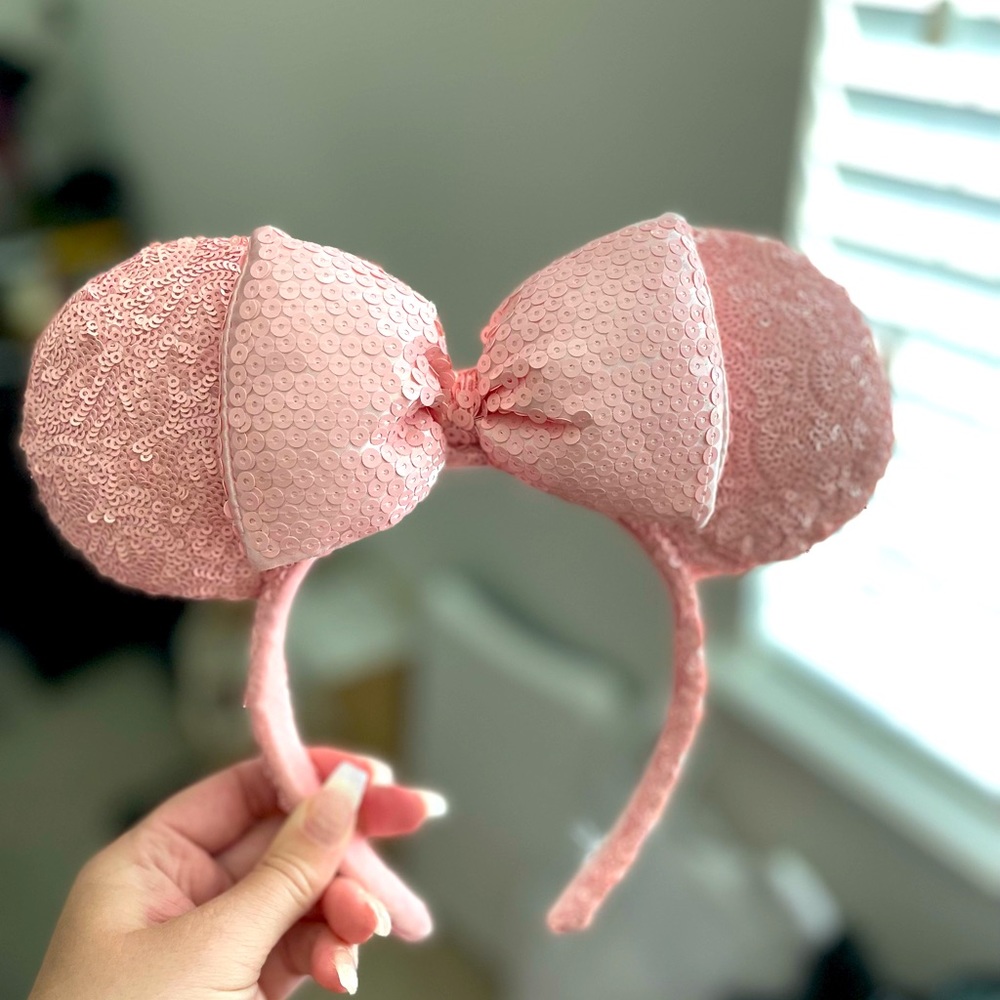 Disney Parks Pink Minnie Ear Headband
